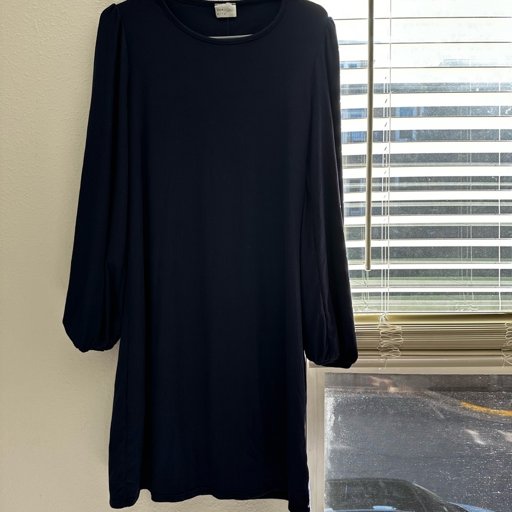 NWT Francesca's Collections Black Midi Dress
